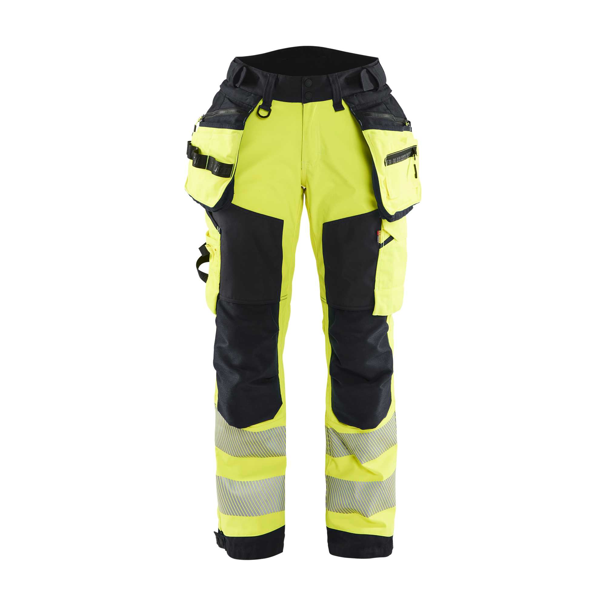 BLAKLADER 71182513 | Women's Hi Vis softshell trousers Hi Vis Reflective Work Trousers Women - Waterproof