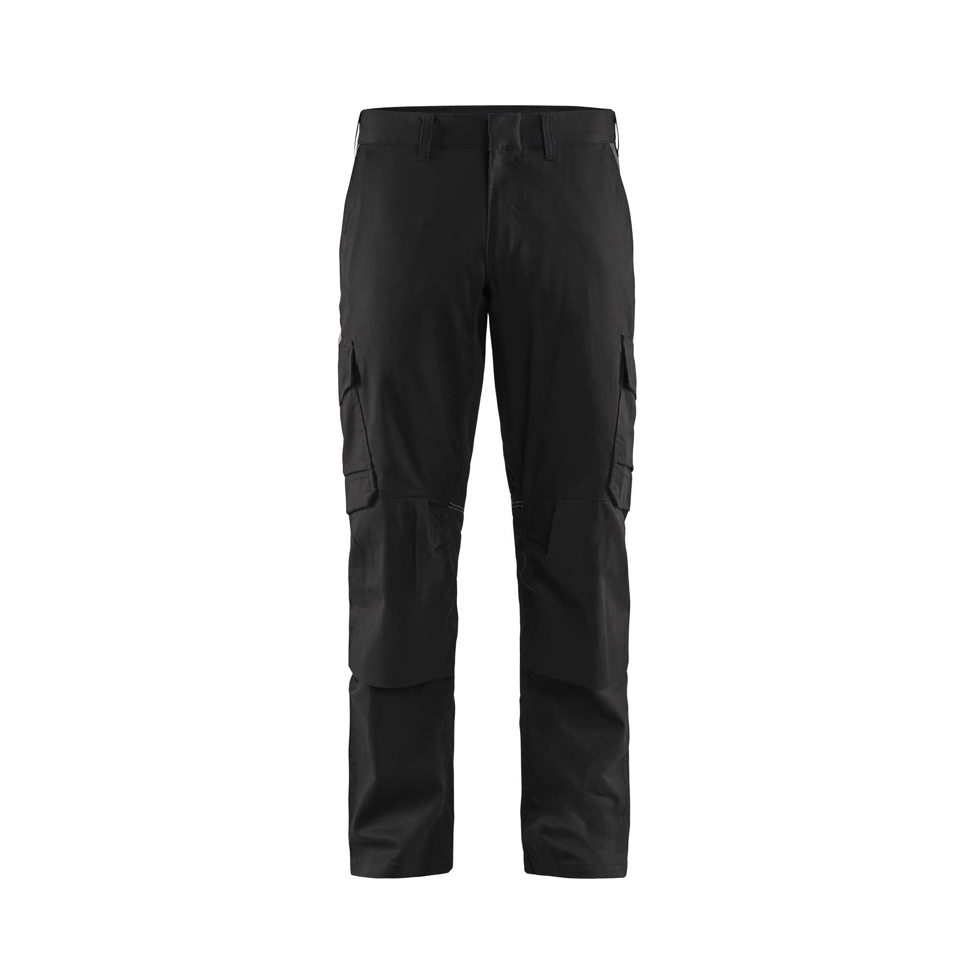 BLAKLADER 14481832 | Industry trousers stretch with knee pad pockets Hi Vis Reflective Work Trousers Men - stretch fabric