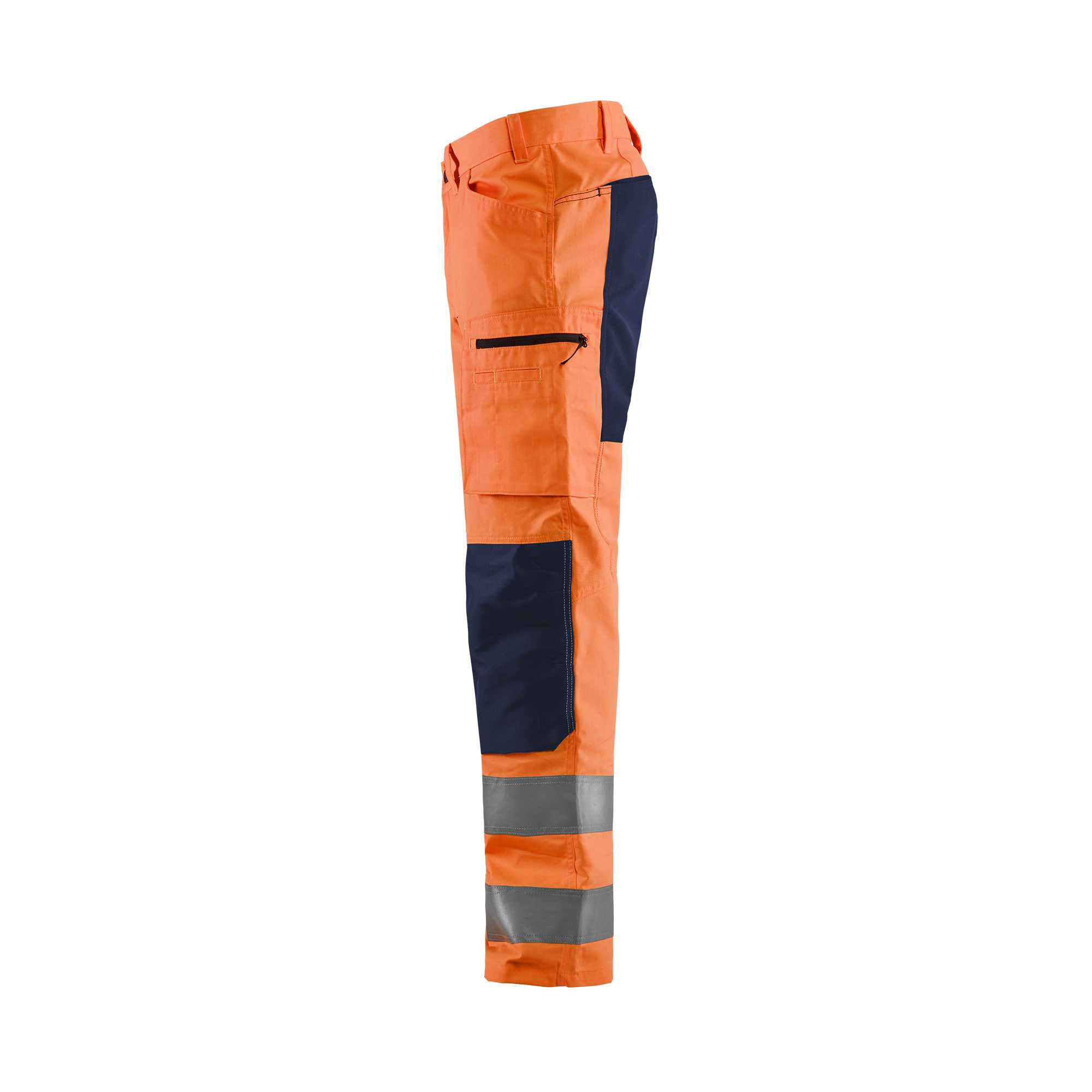 BLAKLADER 15851811 | Hi Vis trousers with stretch Hi Vis Reflective Work Trousers Men - Class 2 Certified