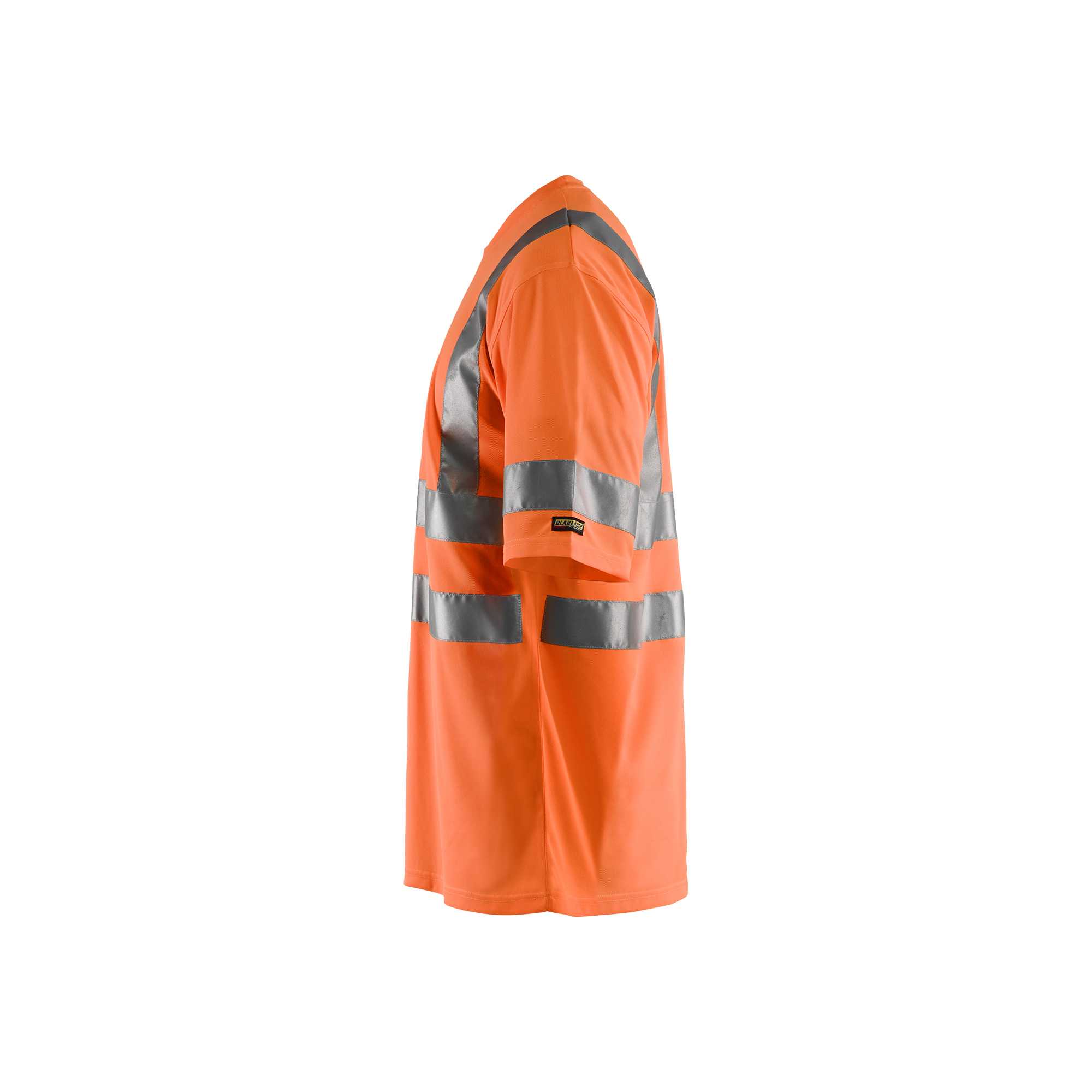 BLAKLADER 34131009 Hi Vis T shirt Hi Vis Reflective Short Sleeve Work T-Shirt MEN - 100% Polyester