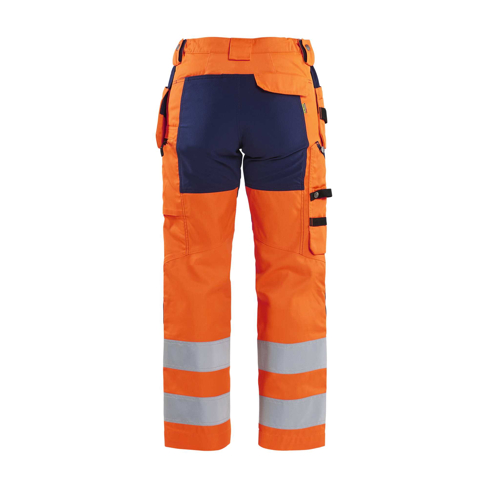 BLAKLADER 71631811 | Women's Hi Vis trousers with stretch Hi Vis Reflective Work Trousers Women - Class 2 Certified