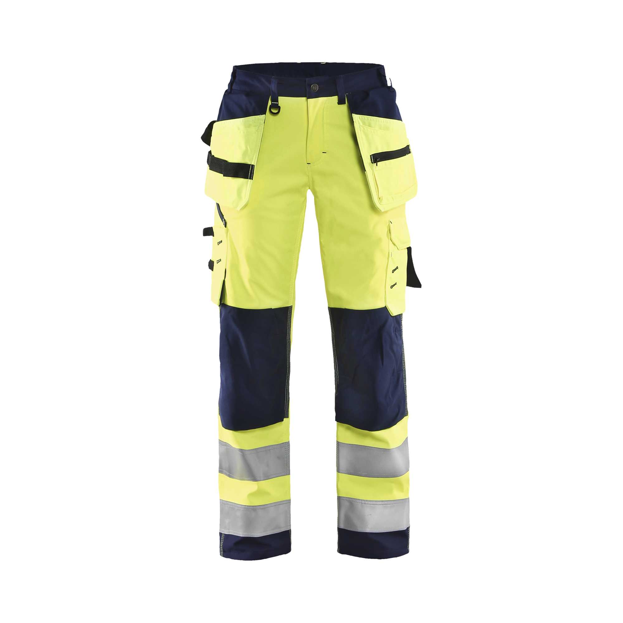 BLAKLADER 71672517 | Women's Hi Vis Softshell Trousers Hi Vis Reflective Work Trousers Women - Waterproof