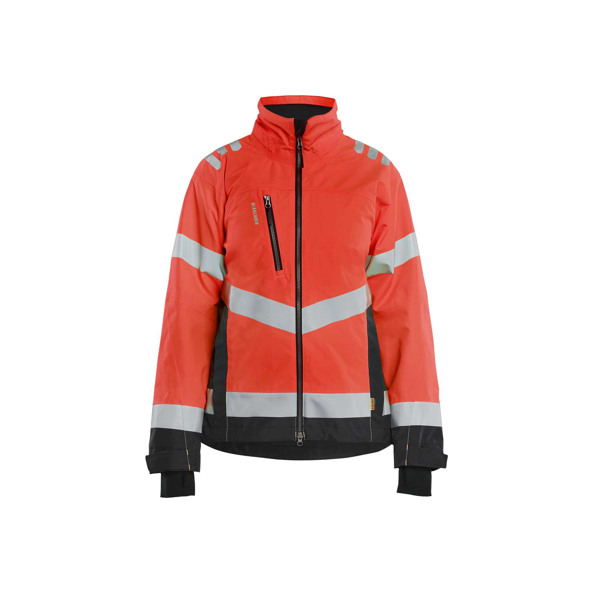 BLAKLADER 47611977 Women's Hi Vis Shell Jacket Hi Vis Reflective Shell Work Jacket WOMEN - Waterproof