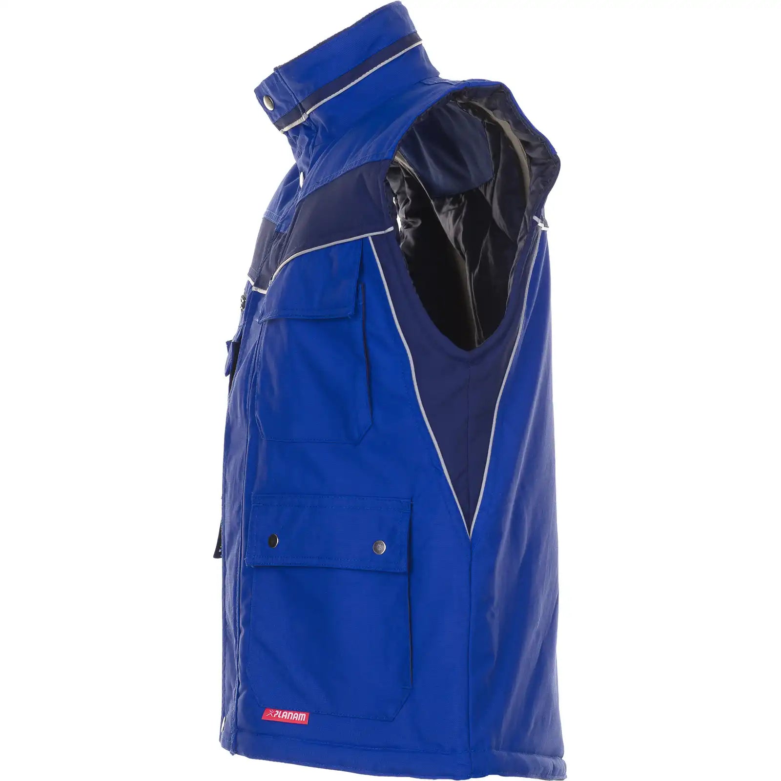 Planam Plaline Winterweste kornblumenblau/marine XS kornblumenblau/marine - Produktbild ohne Model
