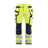BLAKLADER 19971642 | Hi Vis trousers 4 way stretch Hi Vis Reflective Work Trousers Men - Water Repellent