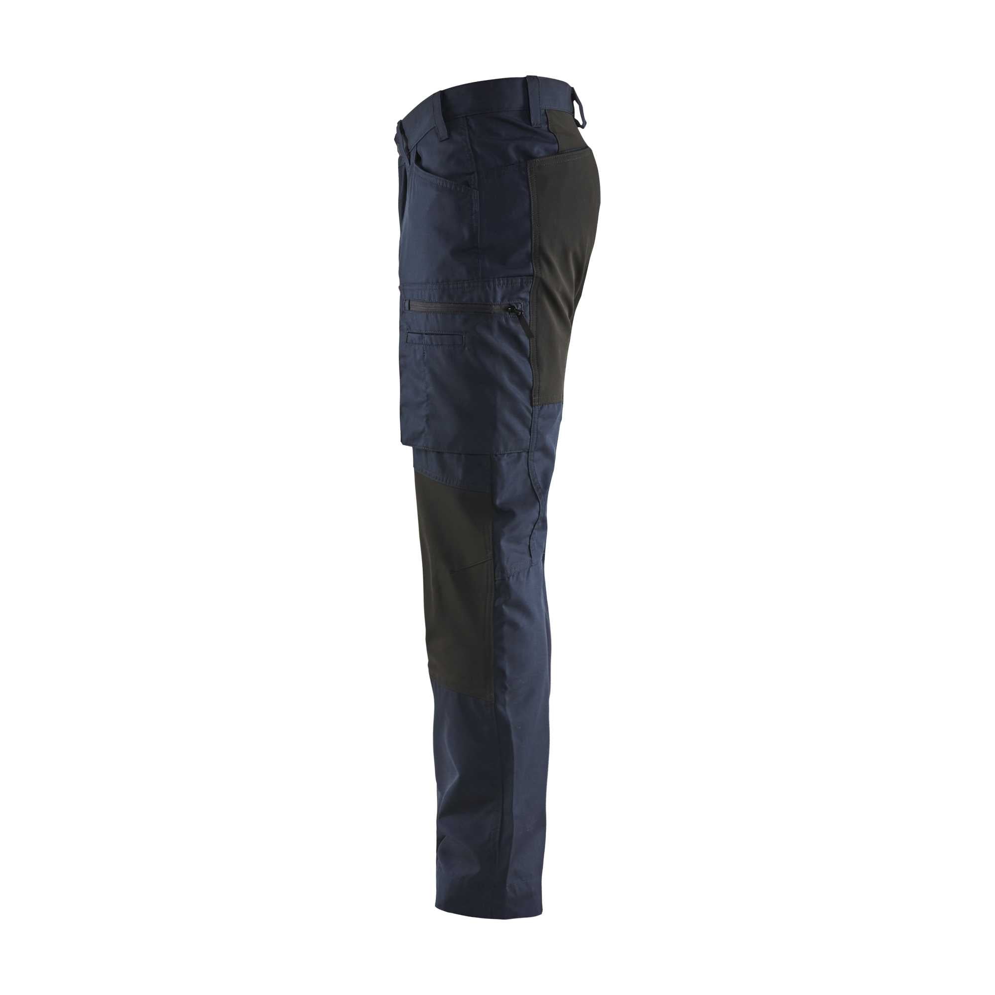 BLAKLADER 14591845 Service Trousers with Stretch Work Trousers Men - stretch panels