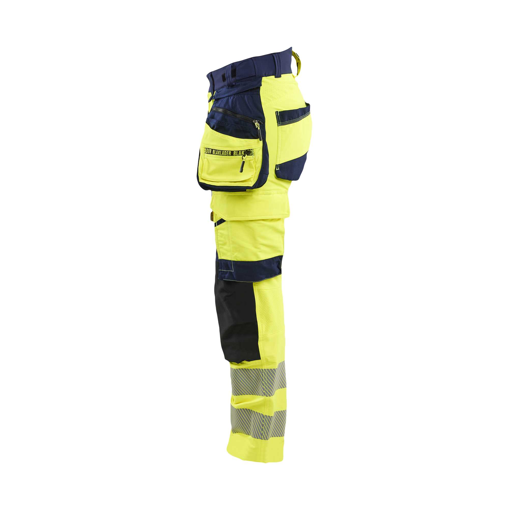 BLAKLADER 70221648 Women's Hi Vis trousers 4 way stretch Hi Vis Reflective Work Trousers Women - double weave