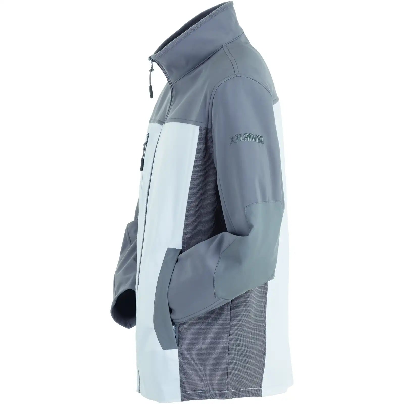 Planam Norit Herren Hybridjacke weiß/zink         102 weiß/zink - Produktbild ohne Model
