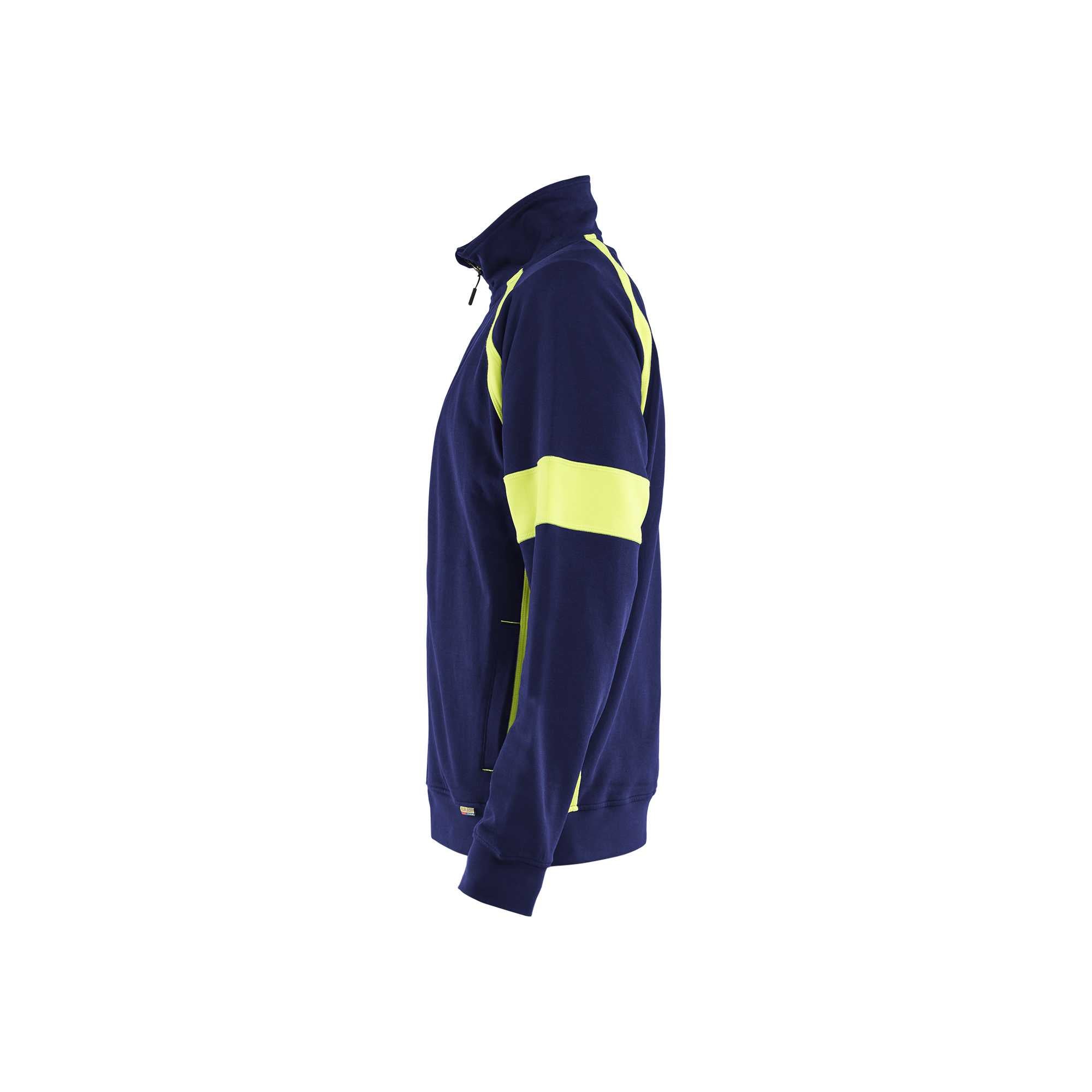 BLAKLADER 35671158 Hi Vis Reflective Full Zip Work Sweatshirt MEN - 100% Cotton