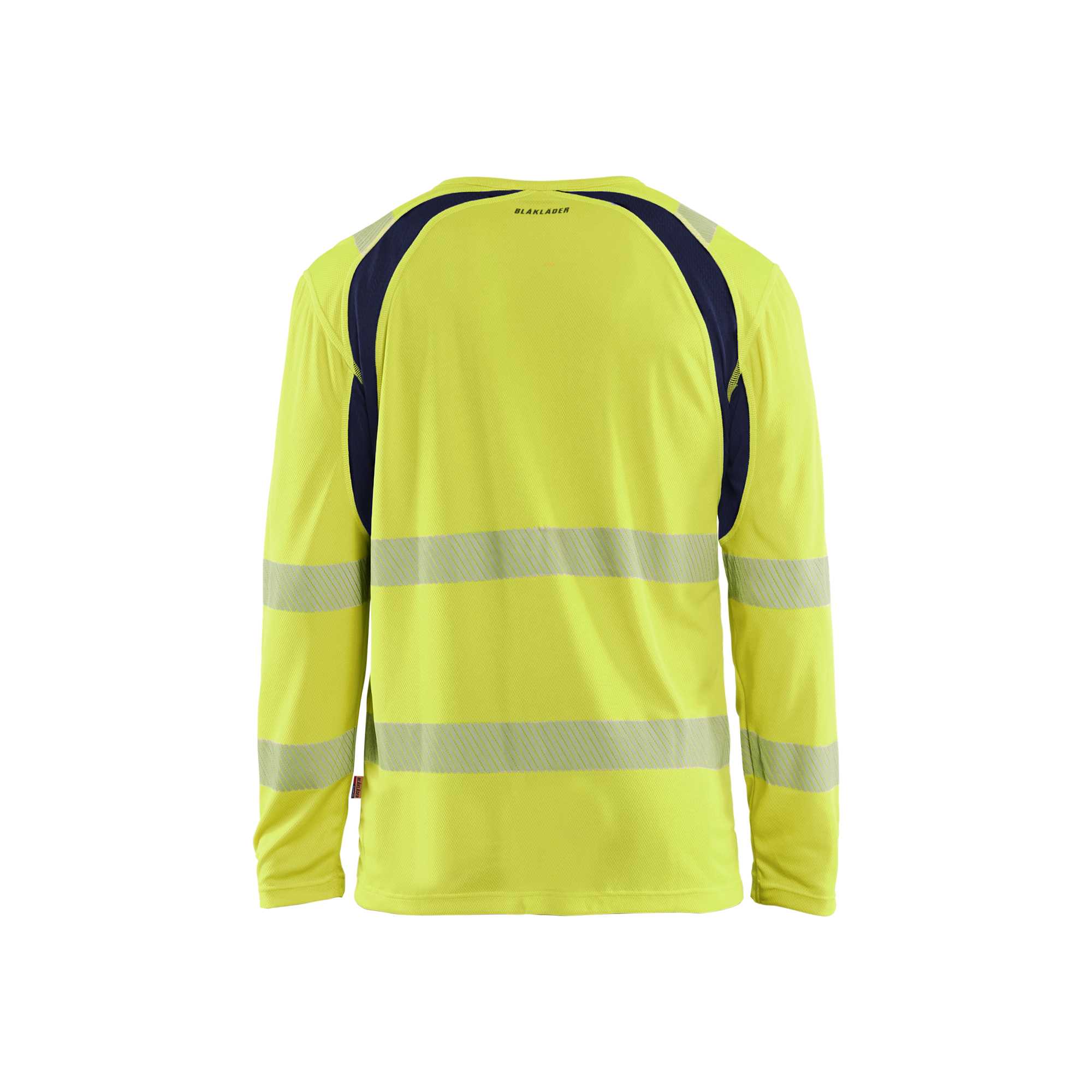 BLAKLADER 35991013 Hi Vis UV Protected Long Sleeved T Shirt Hi Vis Reflective Long Sleeve Work T-Shirt MEN - 100% Polyester
