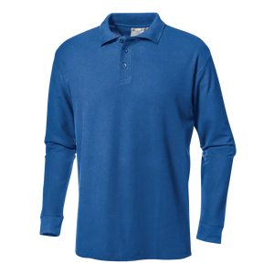 SIR SAFETY PIQUET polo long sleeve Long Sleeve Work Polo MEN - 100% Cotton