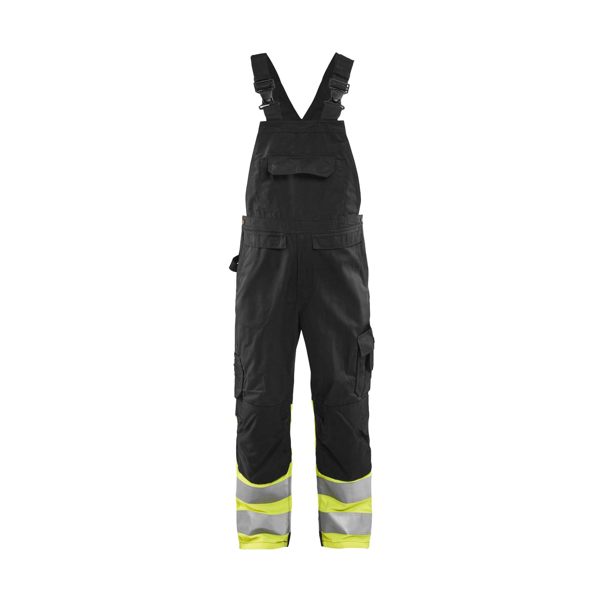 BLAKLADER 26621800 Hi Vis Bib overall Hi Vis Reflective Work Bib Trousers Men - Class 1 Certified