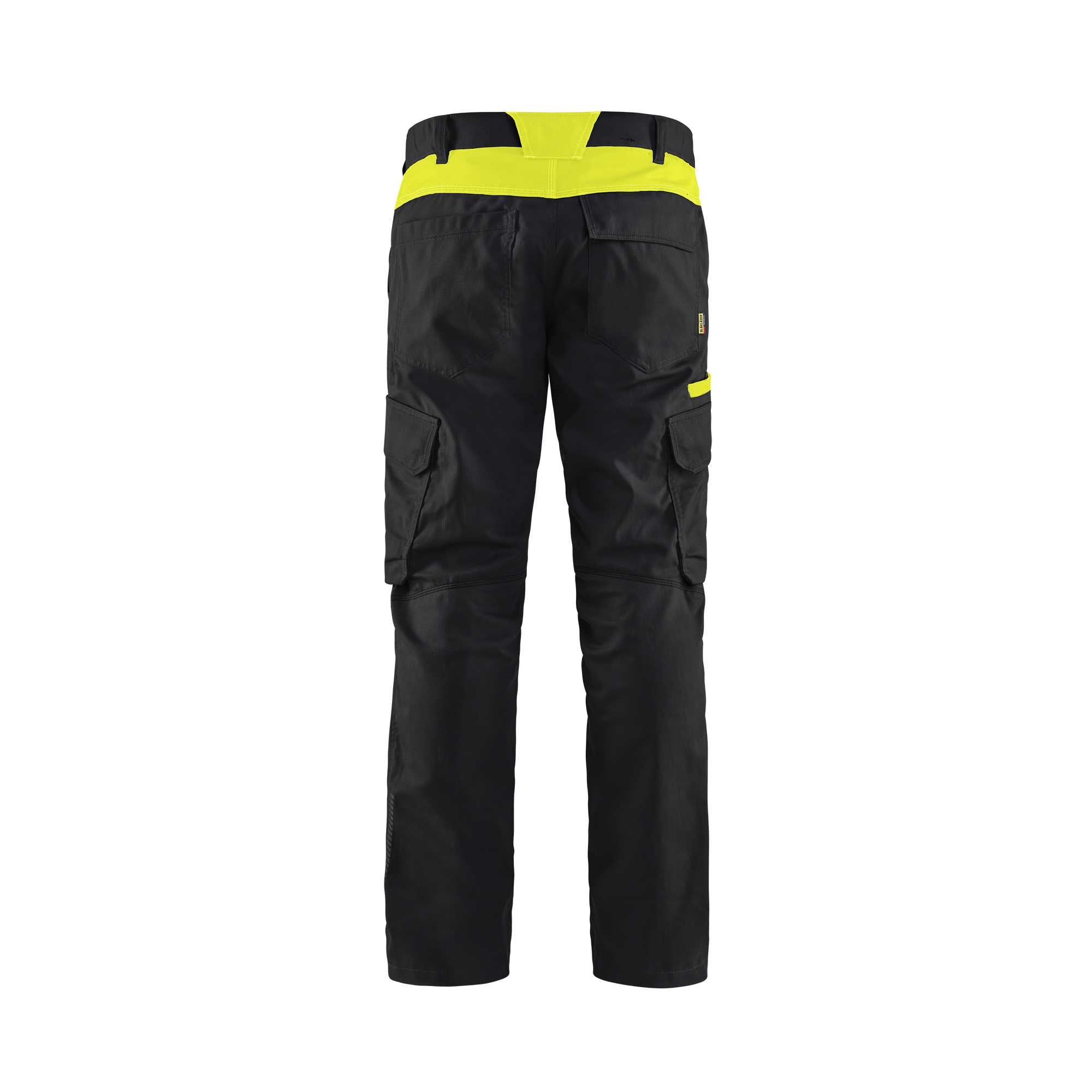 BLAKLADER 14441832 | Industry trousers stretch Hi Vis Reflective Work Trousers Men - twill fabric