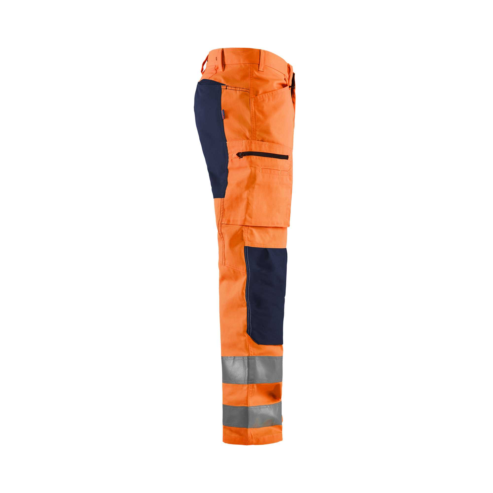 BLAKLADER 15851811 | Hi Vis trousers with stretch Hi Vis Reflective Work Trousers Men - Class 2 Certified