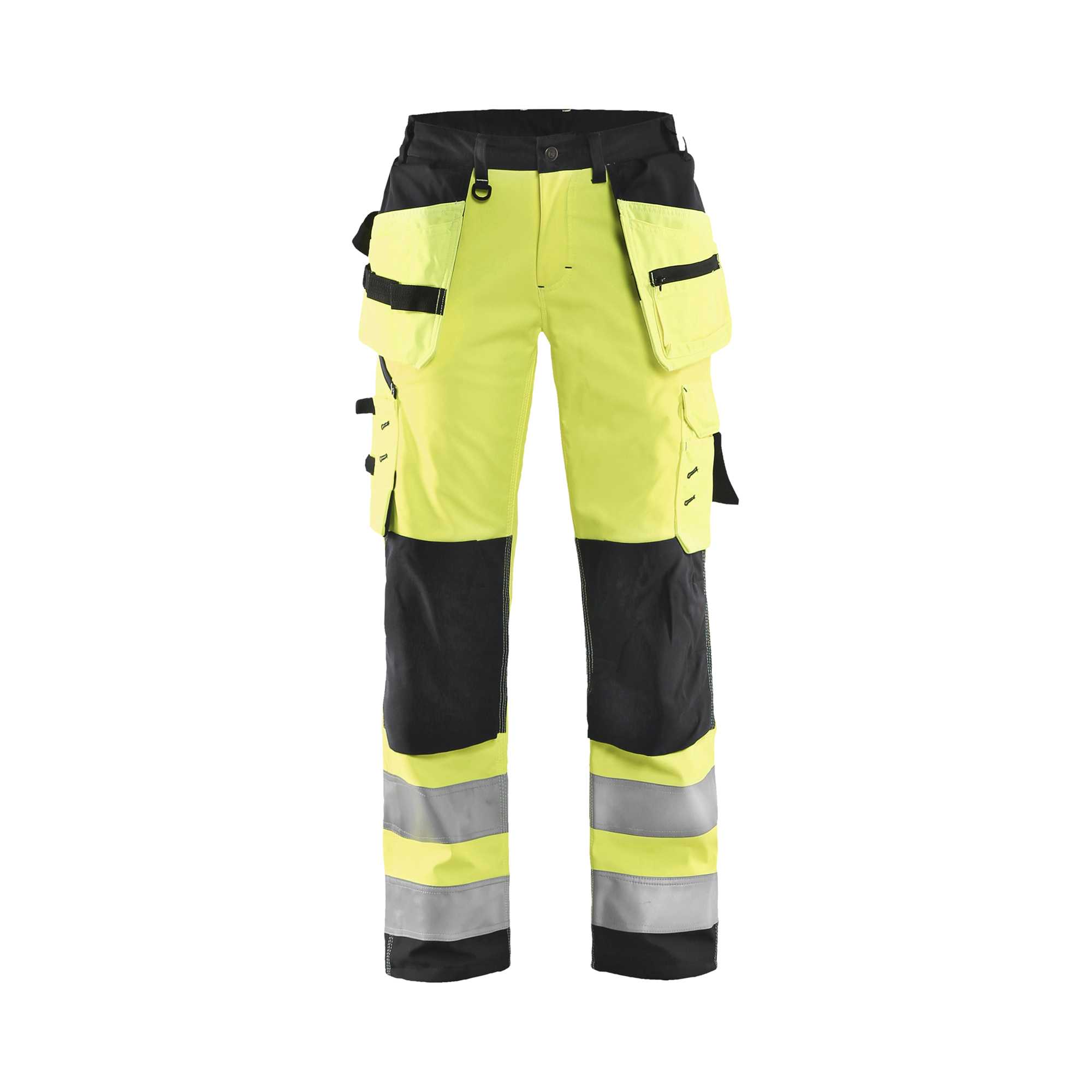 BLAKLADER 71672517 | Women's Hi Vis Softshell Trousers Hi Vis Reflective Work Trousers Women - Waterproof