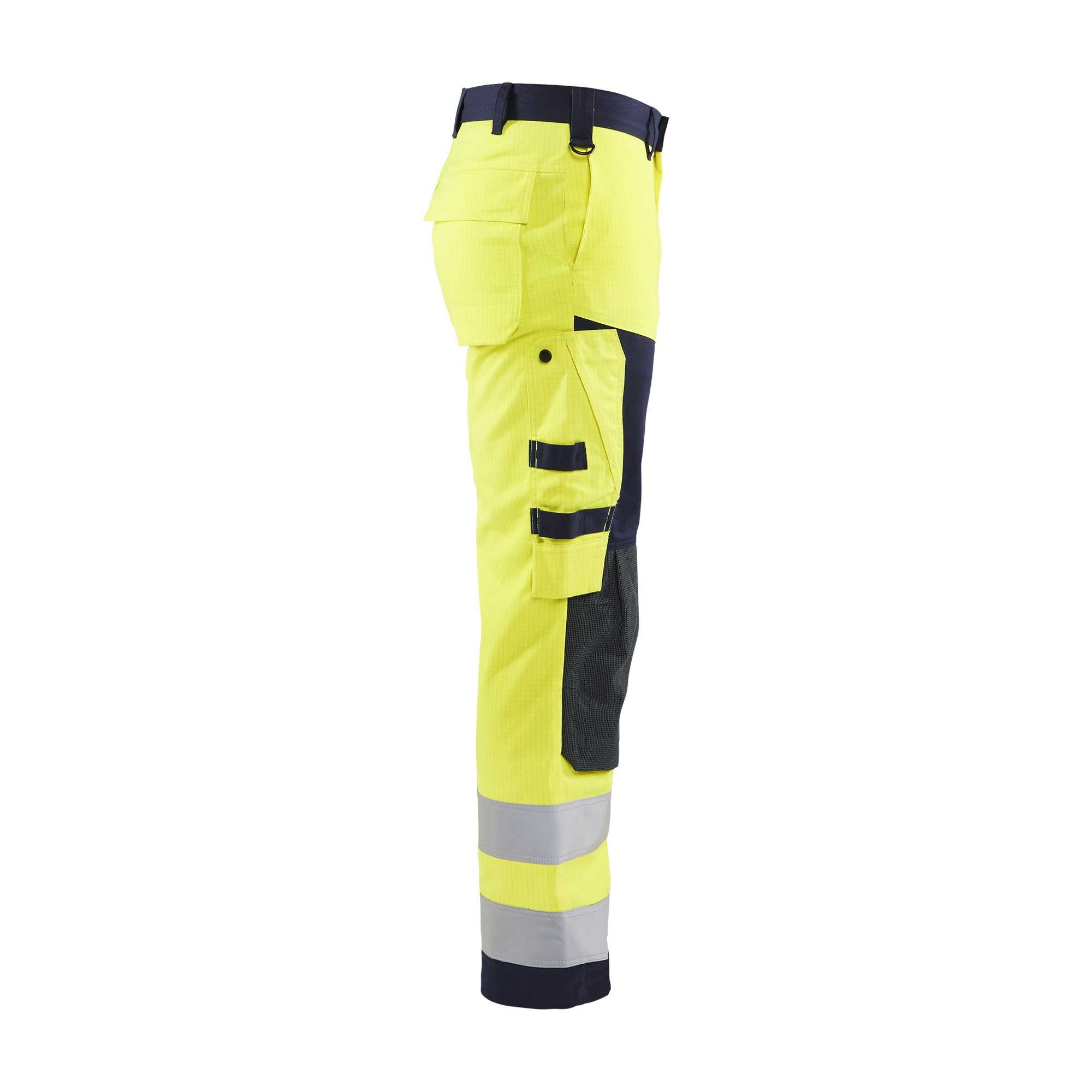 BLAKLADER 15781514 Multinorm Craftsman Trousers Hi Vis Reflective Work Trousers Men - Antistatic