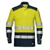 SIR SAFETY SULTAN polo Hi Vis Reflective Long Sleeve Work Polo MEN - Flame Resistant