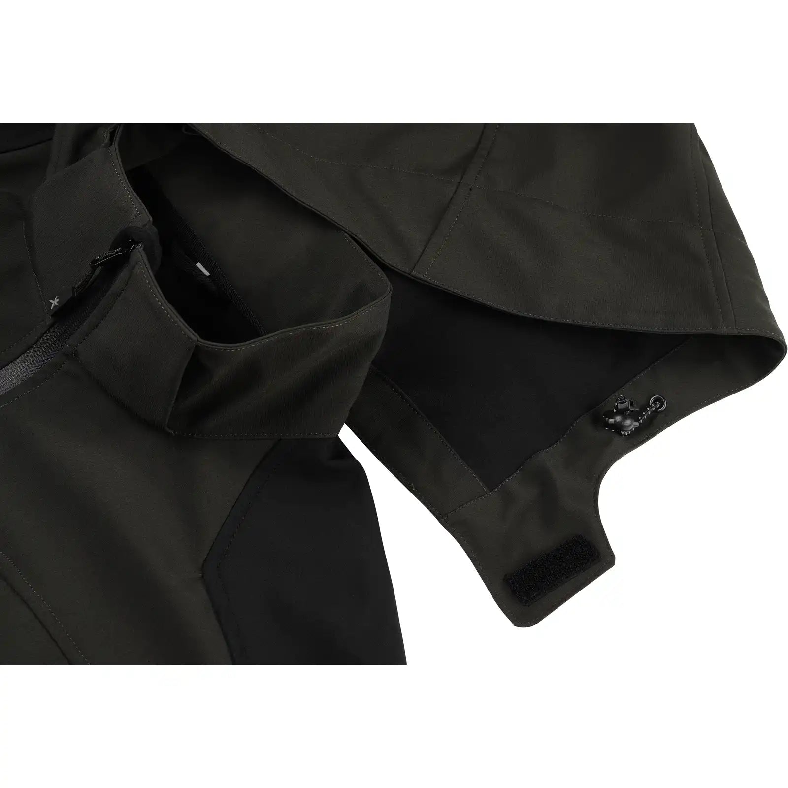 Planam Moto Softshelljacke oliv/schwarz S oilv/schwarz - Extra Detailbild