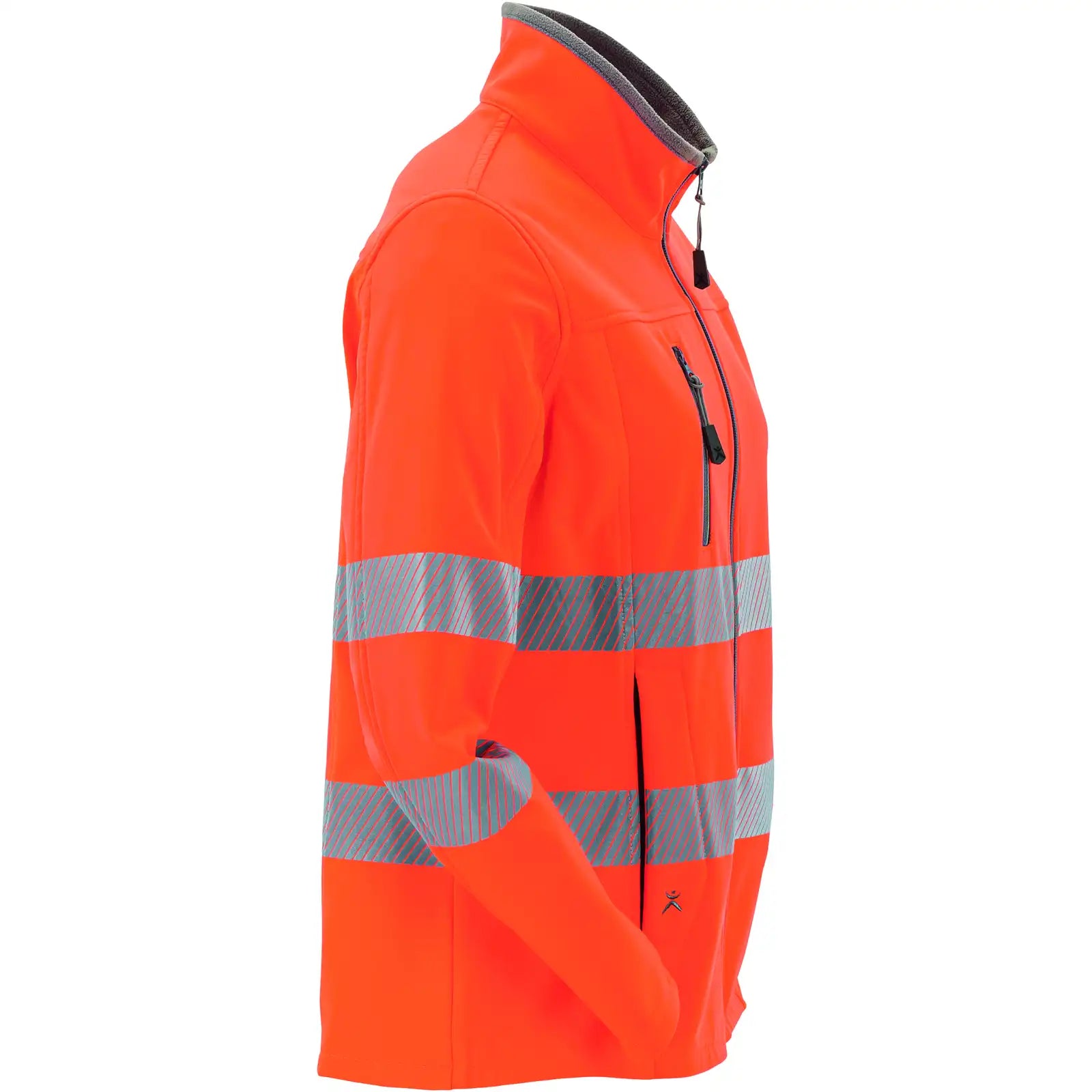 Planam Norit Warnschutz Damen Pure Softshelljacke orange  36 orange - Produktbild ohne Model
