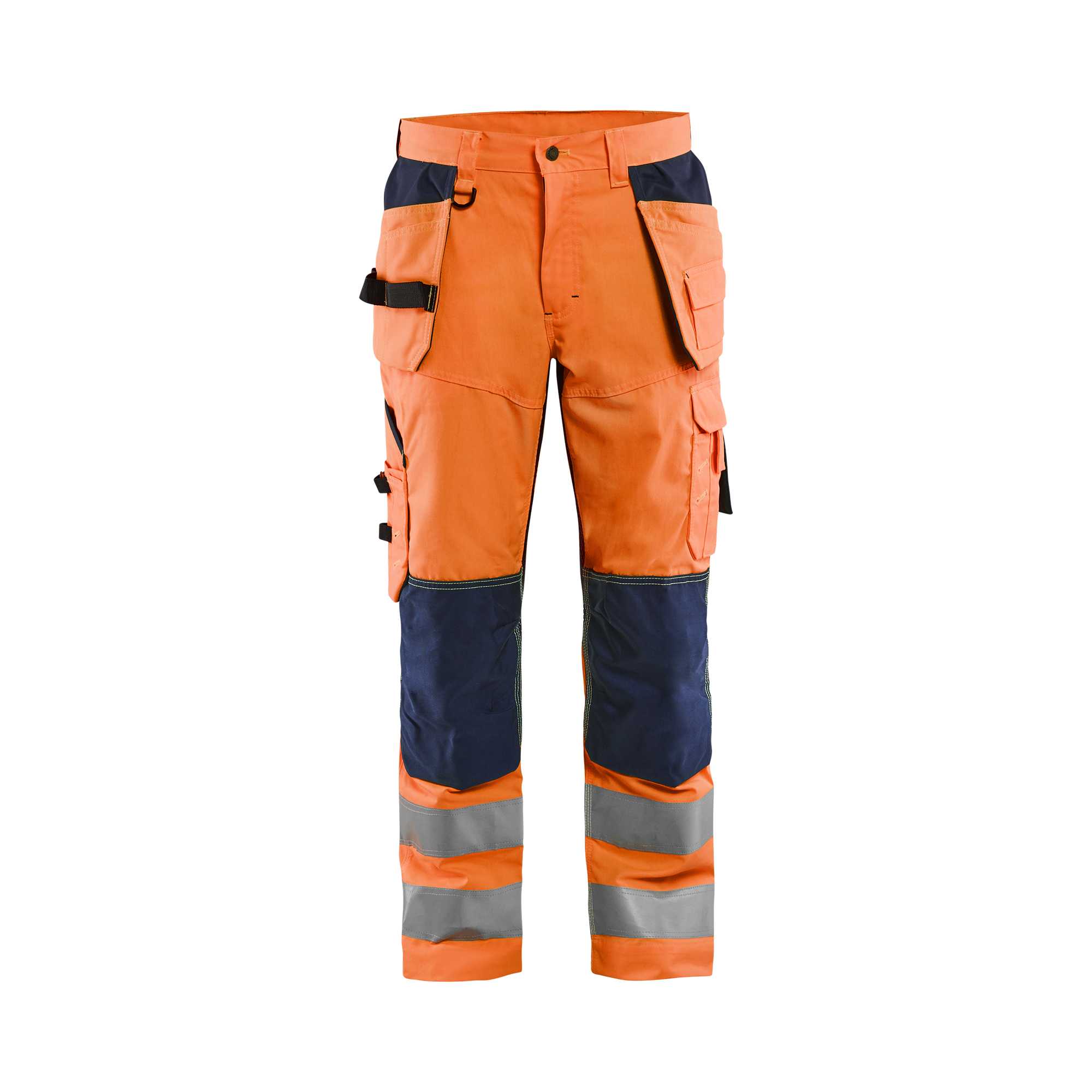 BLAKLADER 15651811 | Ventilated Hi Vis trousers Hi Vis Reflective Work Trousers Men - Mesh Panels