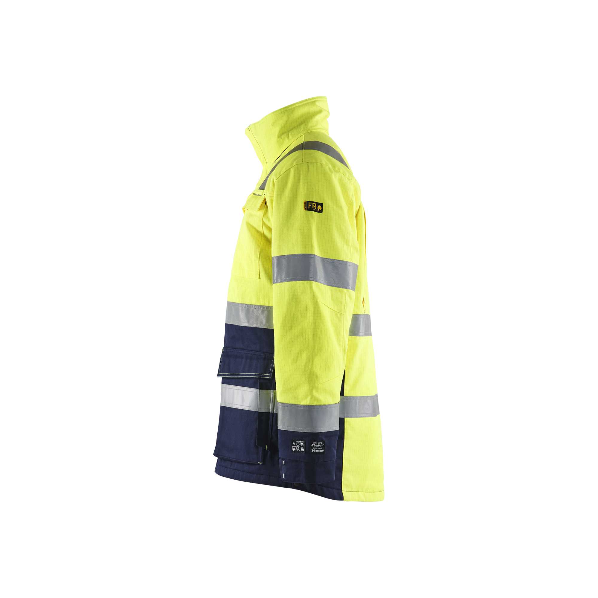 BLAKLADER 44671514 Multinorm Winter Parka Hi Vis Reflective Parka Work Jacket MEN - Flame Retardant