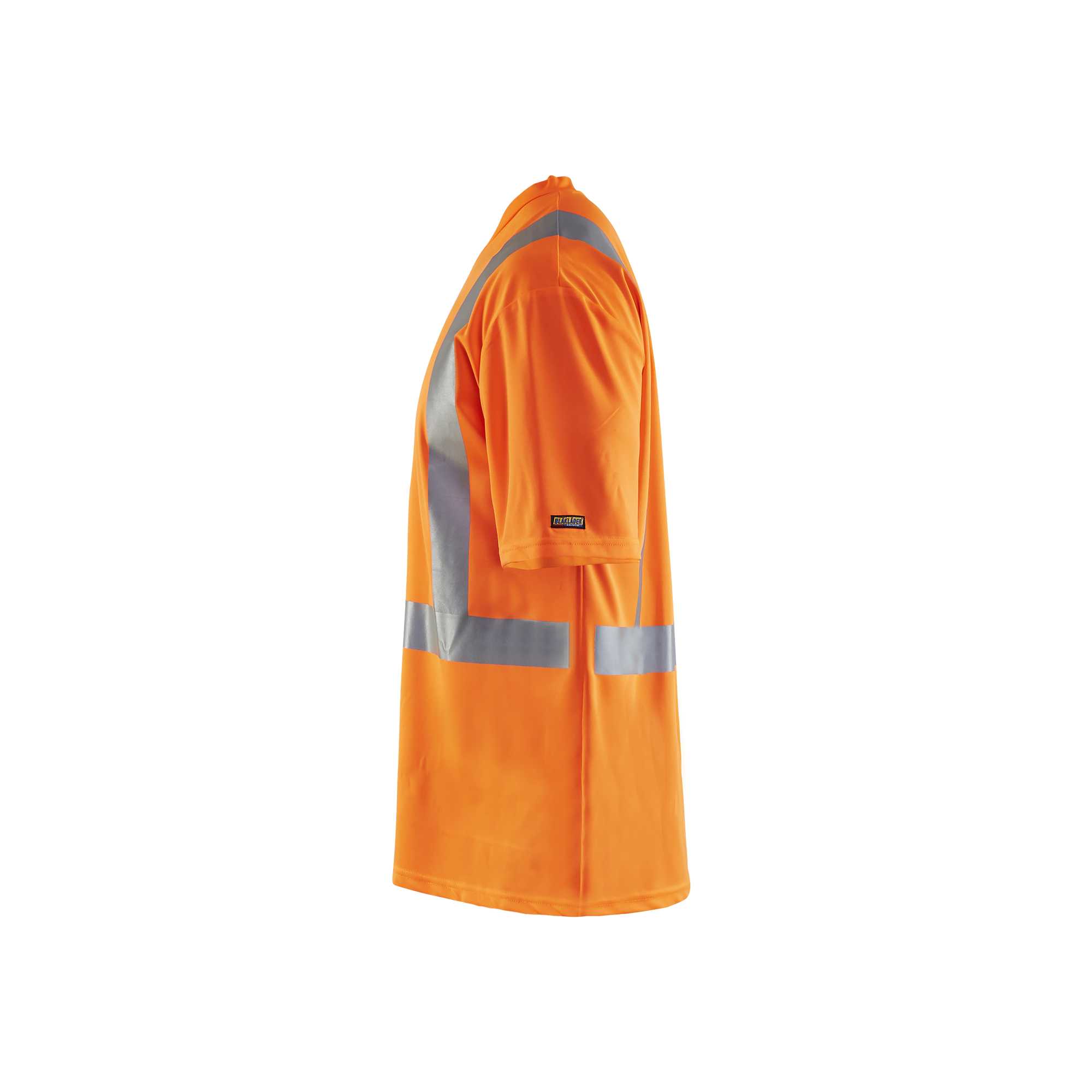 BLAKLADER 33821011 UV T SHIRT HI VIS Hi Vis Reflective Short Sleeve Work T-Shirt MEN - 100% Polyester
