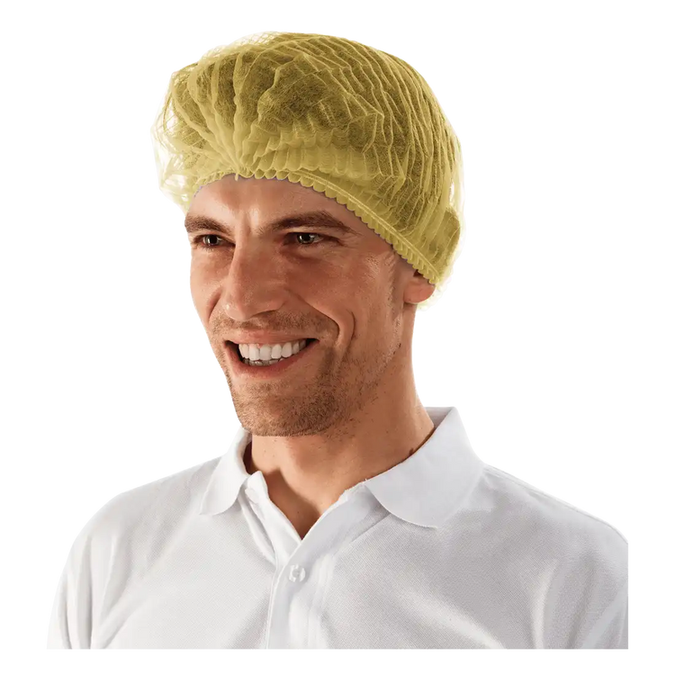STRETCH CAP - Polypropylene - Pleated Unisex Model - Pack of 1000 Pieces