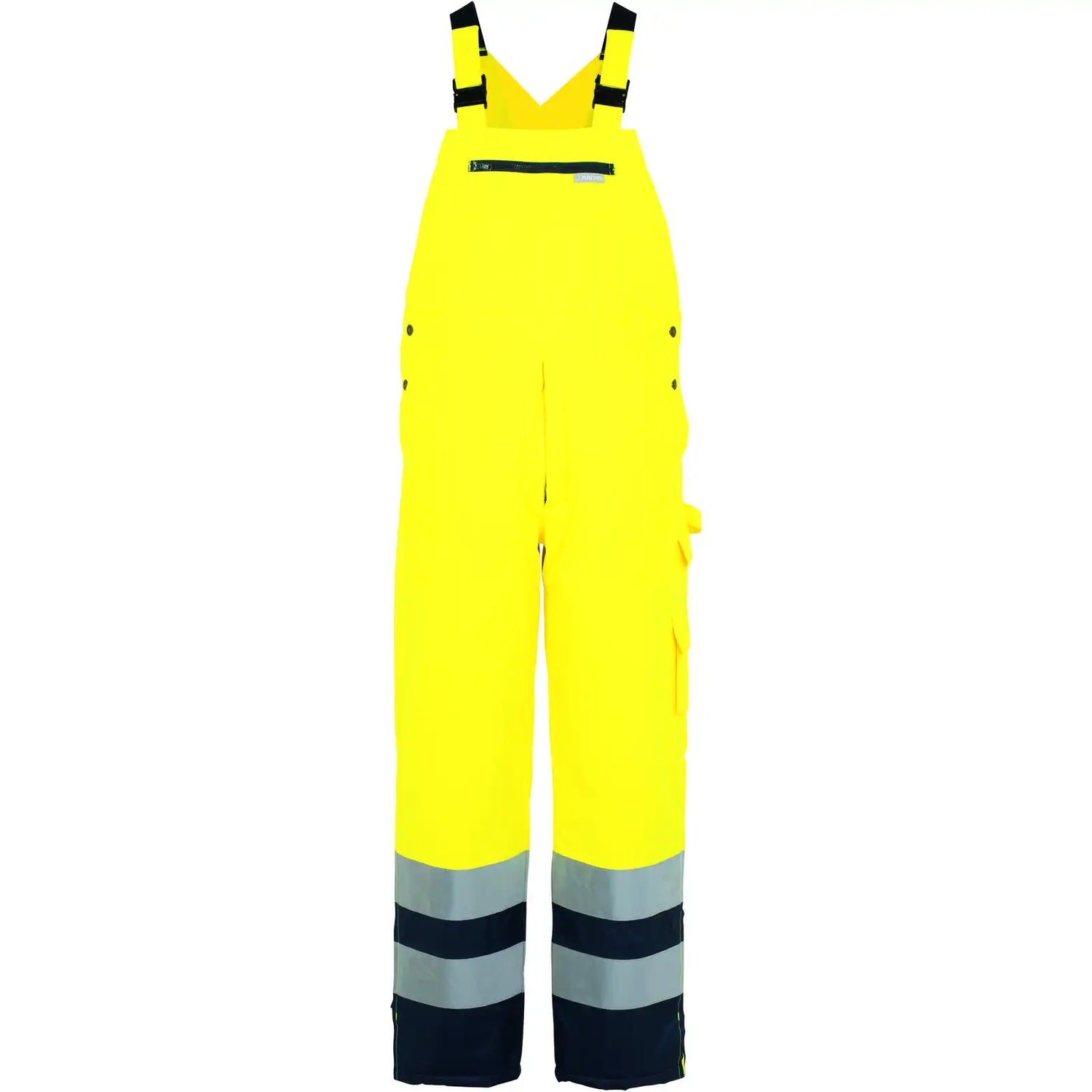Planam Warnschutz Winterlatzhose gelb/marine S gelb/marine - Vorschaubild