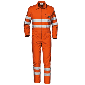 SIR SAFETY MISTRAL Hi Vis Reflective Work Coverall Men - Breathable Cotton Blend