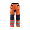 BLAKLADER 15521811 | Hi Vis Trousers with Stretch Hi Vis Reflective Work Trousers Men - Class 2 Visibility