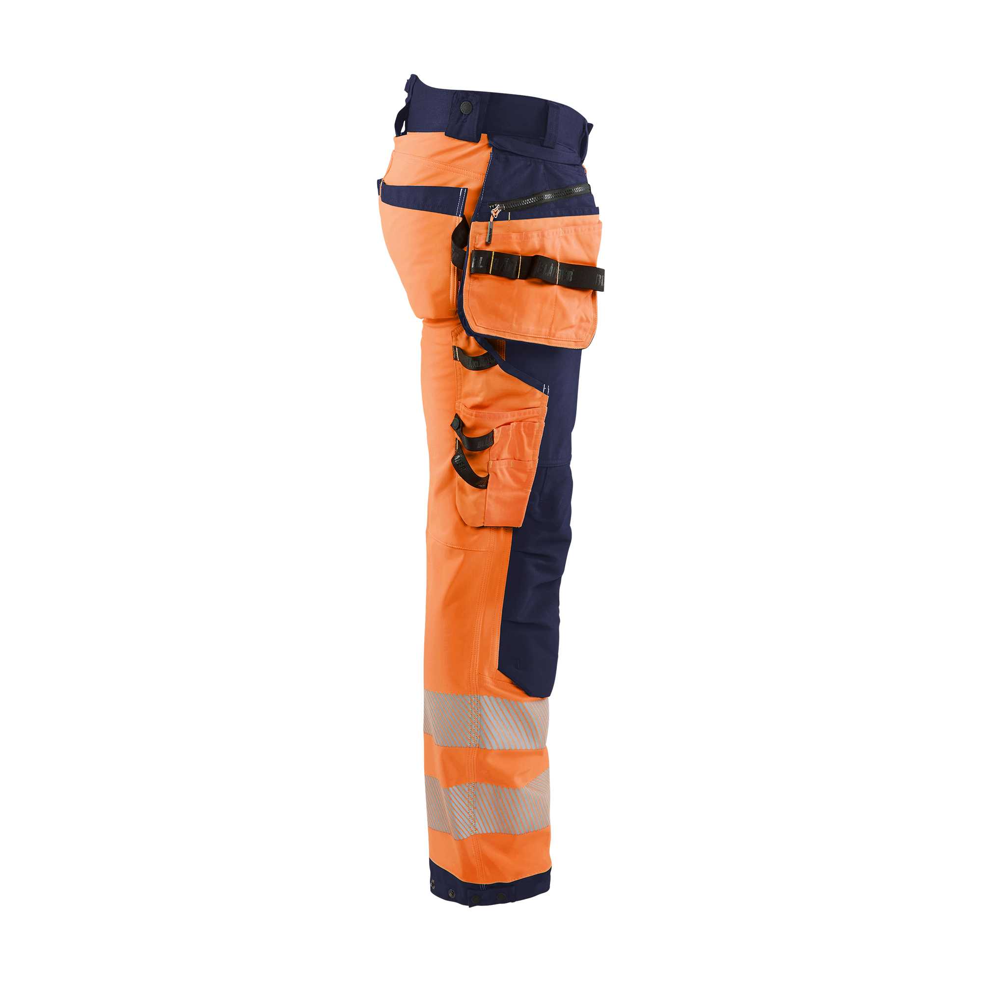 BLAKLADER 18202513 | Hi vis Softshell Trousers Hi Vis Reflective Work Trousers Men - Waterproof