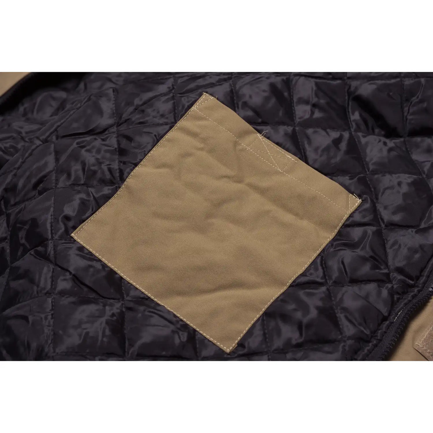 Planam Canvas 320 Winterparka khaki/schwarz S khaki/schwarz - Extra Detailbild