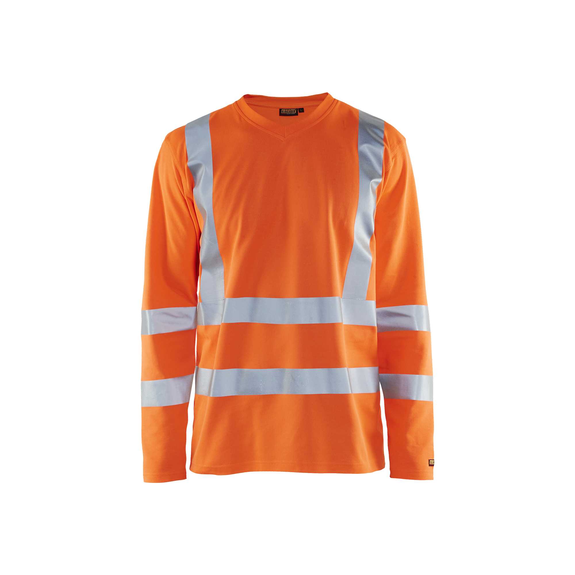 BLAKLADER 33811070 Hi Vis UV Long Sleeved T shirt Hi Vis Reflective Long Sleeve Work T-Shirt MEN - UV Protection