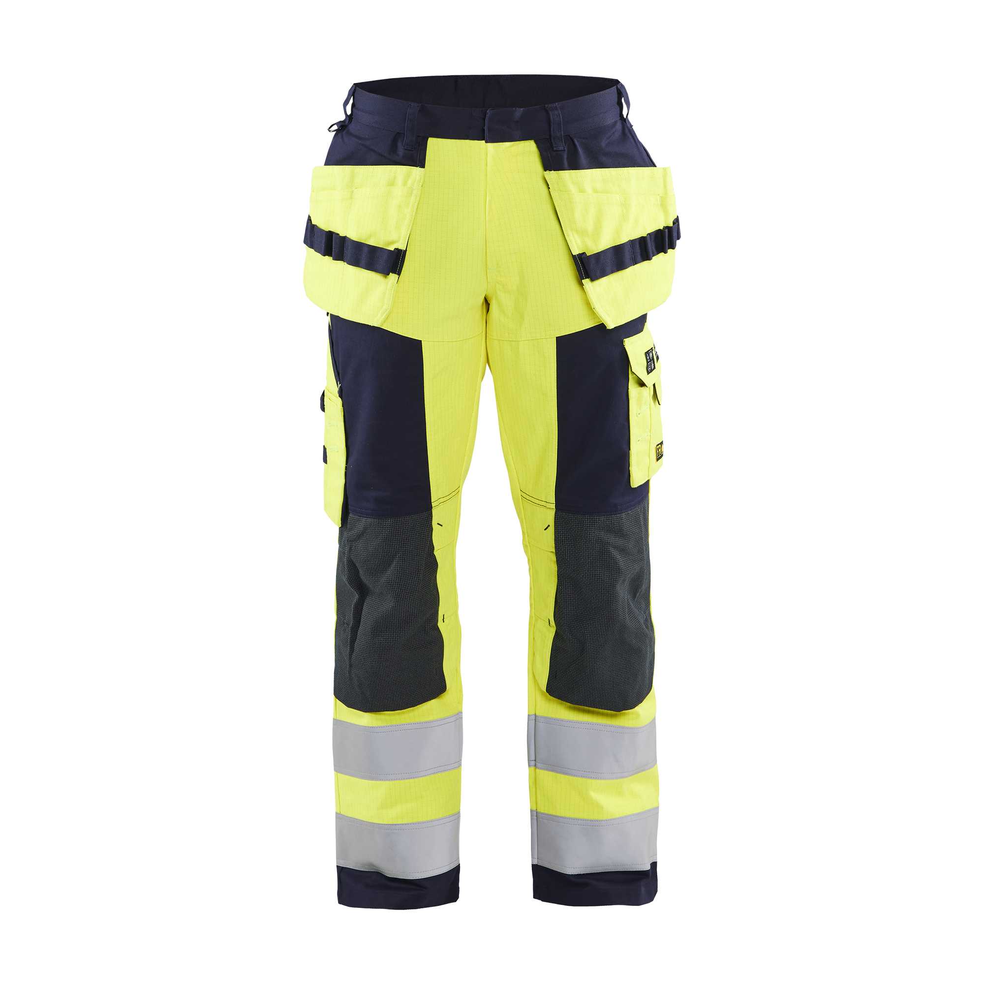 BLAKLADER 15791514 | Multinorm Craftsman Trousers Hi Vis Reflective Work Trousers Men - Antistatic