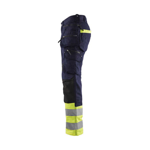BLAKLADER 19941330 | Pantaloni alta visibilità con tessuto elasticizzato Pantaloni da lavoro riflettenti alta visibilità uomo - Tessuto Ripstop