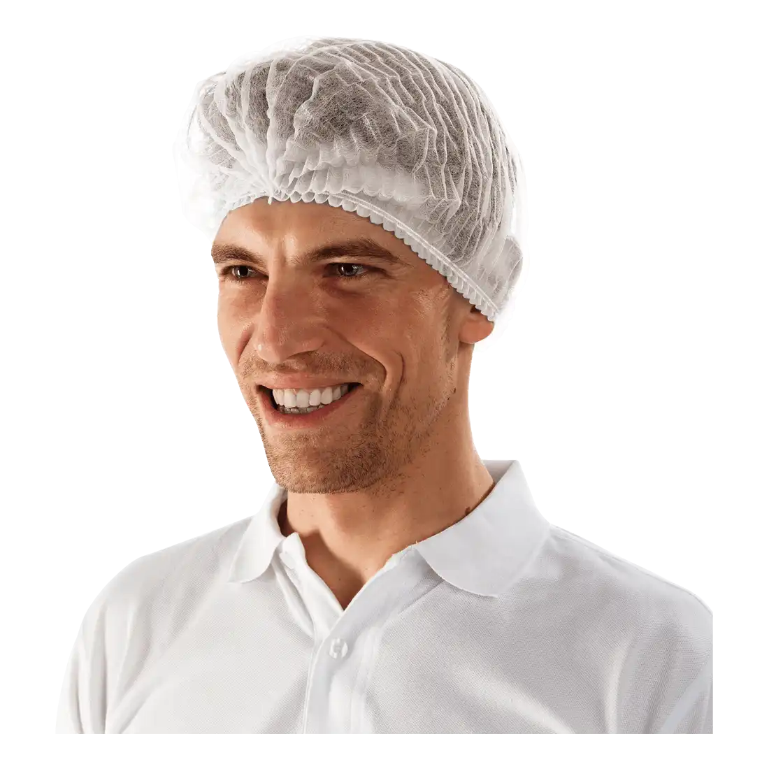 STRETCH CAP - Polypropylene - Pleated Unisex Model - Pack of 1000 Pieces