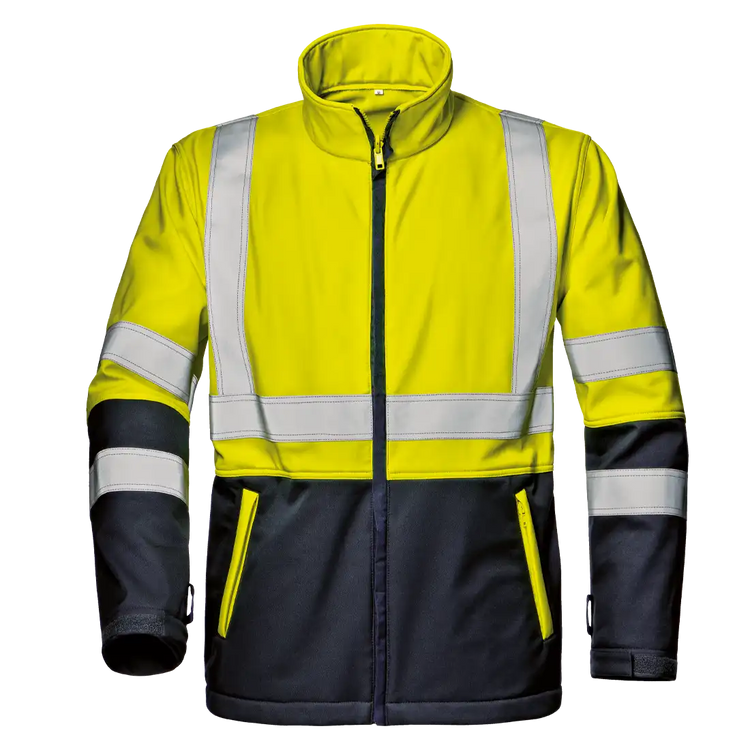 SIR SAFETY MICROLINES COMPLEX High Vis Softshell Jacket Men - Reflective Bands