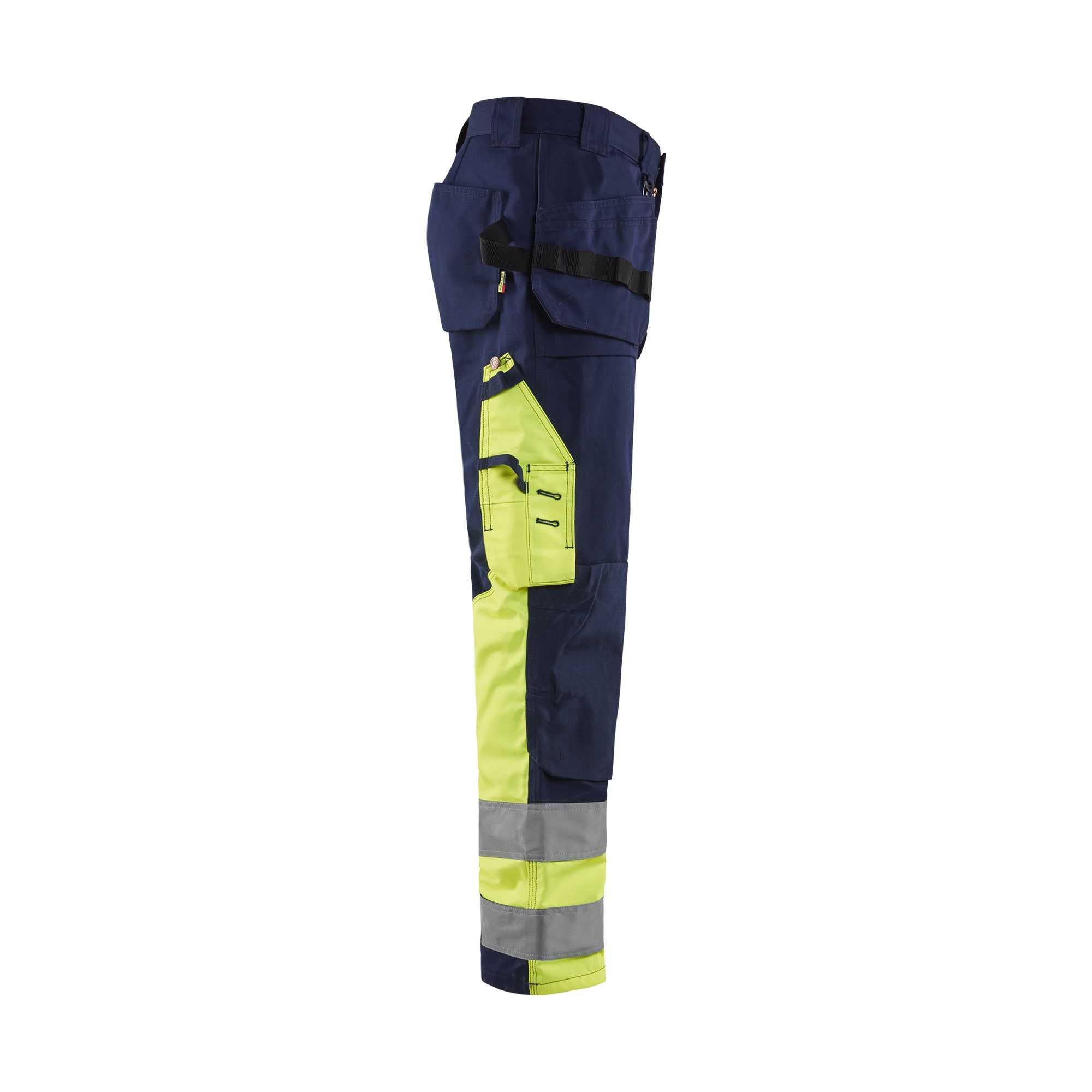 BLAKLADER 15291370 | Hi Vis Trousers Hi Vis Reflective Work Trousers Men - 100% cotton