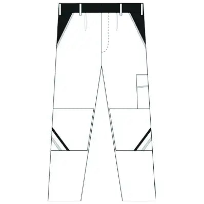 Planam Highline Damen Bundhose schwarz/schiefer/zink 34 schwarz/schiefer/zink - Produktskizzen