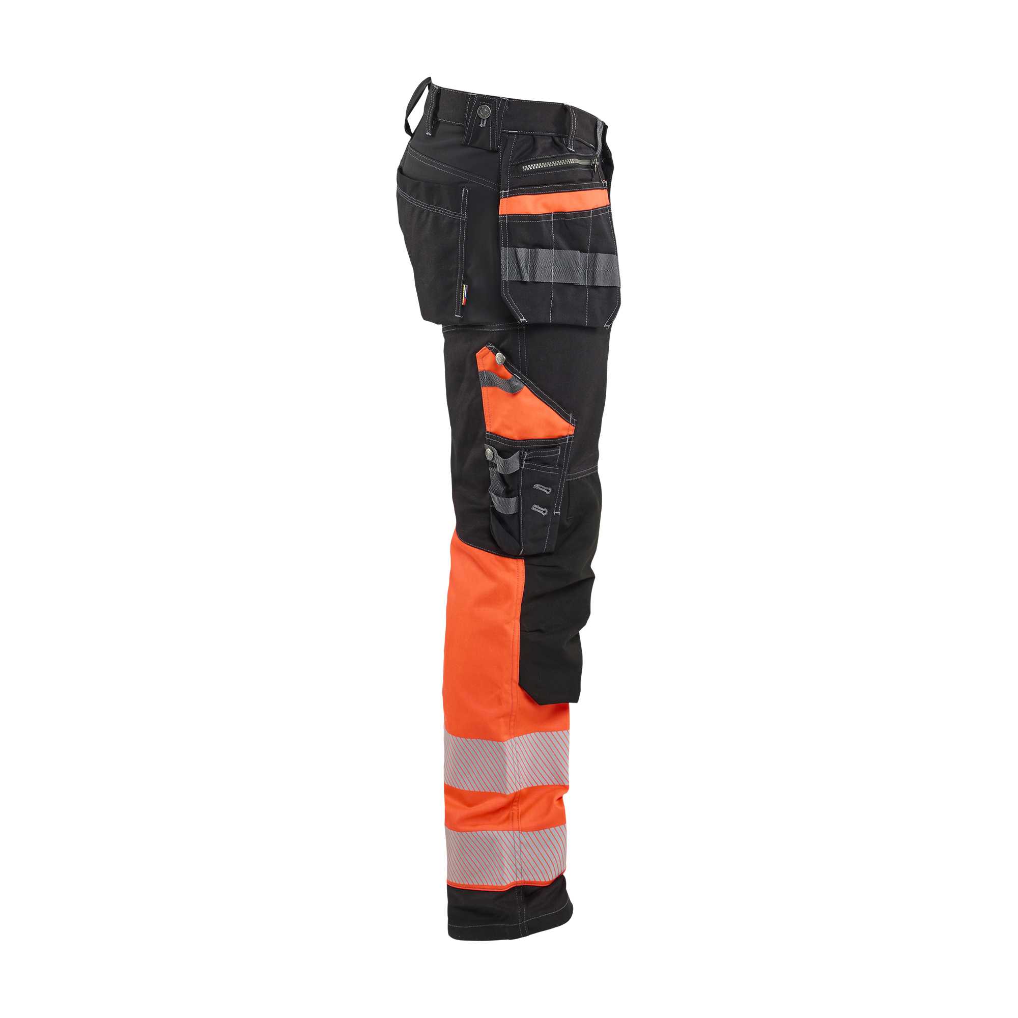 BLAKLADER 17941370 Hi Vis trousers with stretch Hi Vis Reflective Work Trousers Men - 100% Cotton