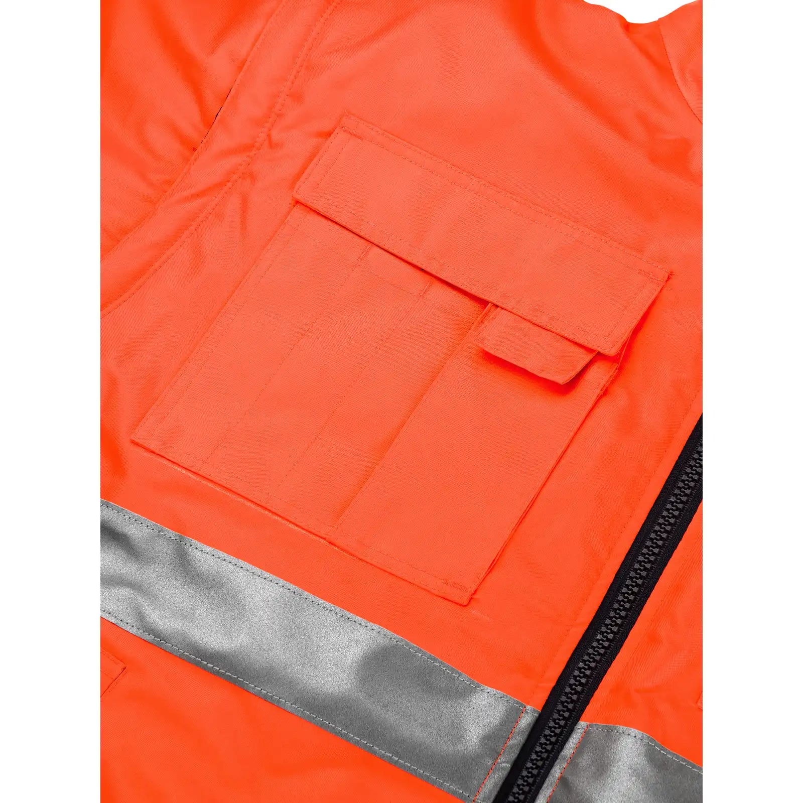 Planam Warnschutz Pilotenjacke uni orange 4XL uni orange - Extra Detailbild