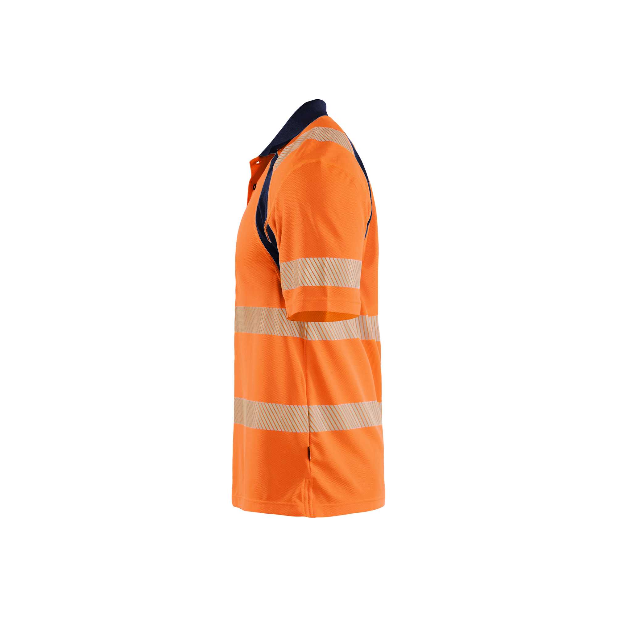 BLAKLADER 35951013 HI VIS UV PROTECTED POLO SHIRT Hi Vis Reflective Short Sleeve Work Polo MEN - 100% Polyester