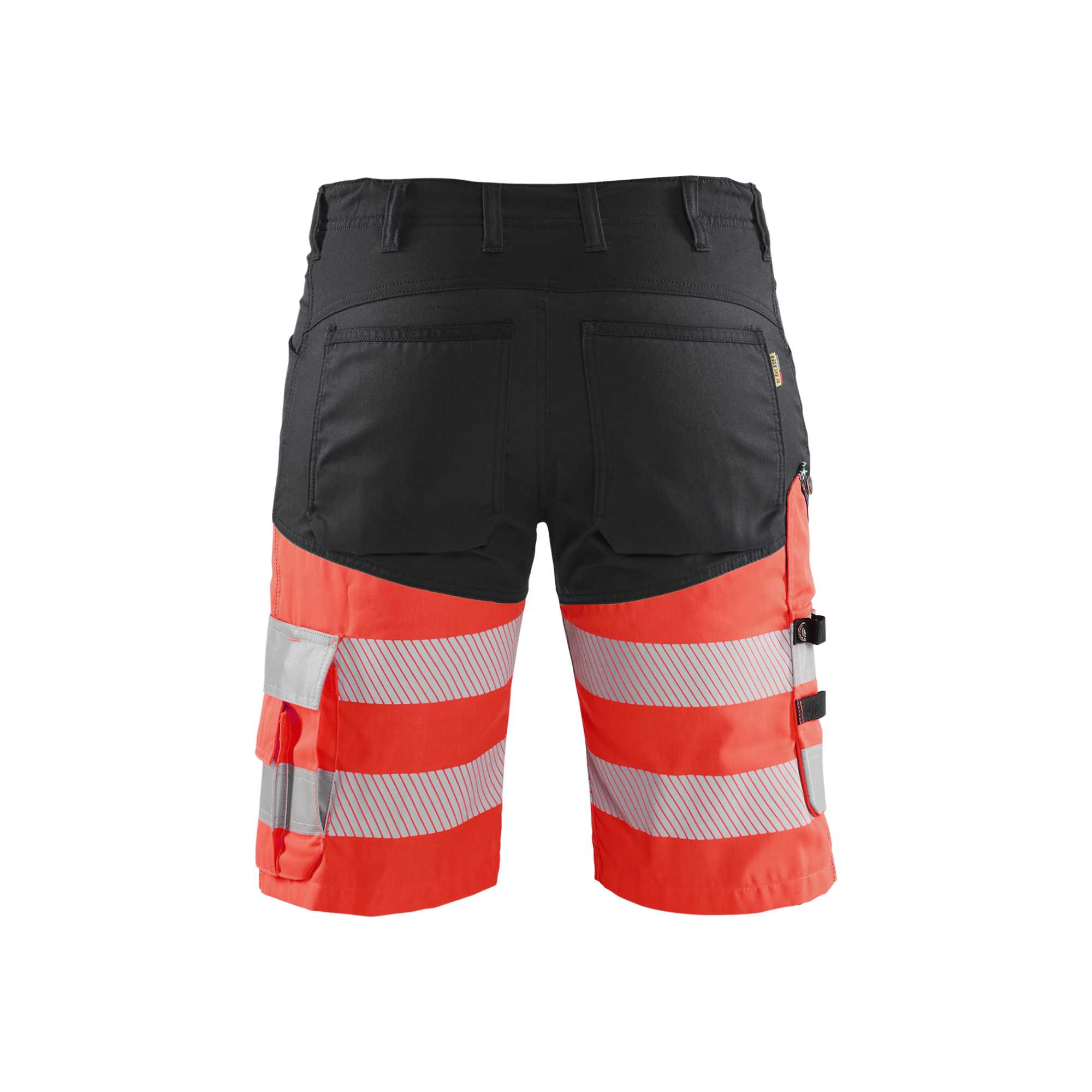 BLAKLADER 15411811 | Hi Vis shorts with stretch Hi Vis Reflective Work Shorts Men - Class 1 Certified