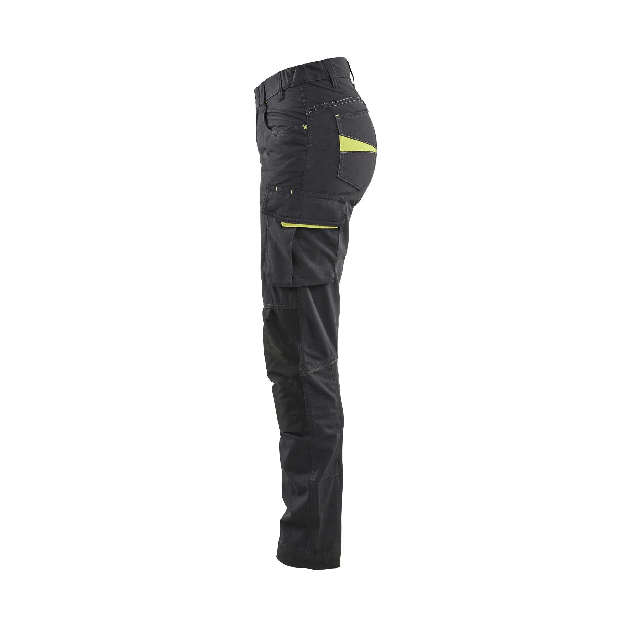 BLAKLADER 71951330 | Women's service trousers with stretch Hi Vis Reflective Work Trousers Women - Ripstop Fabric