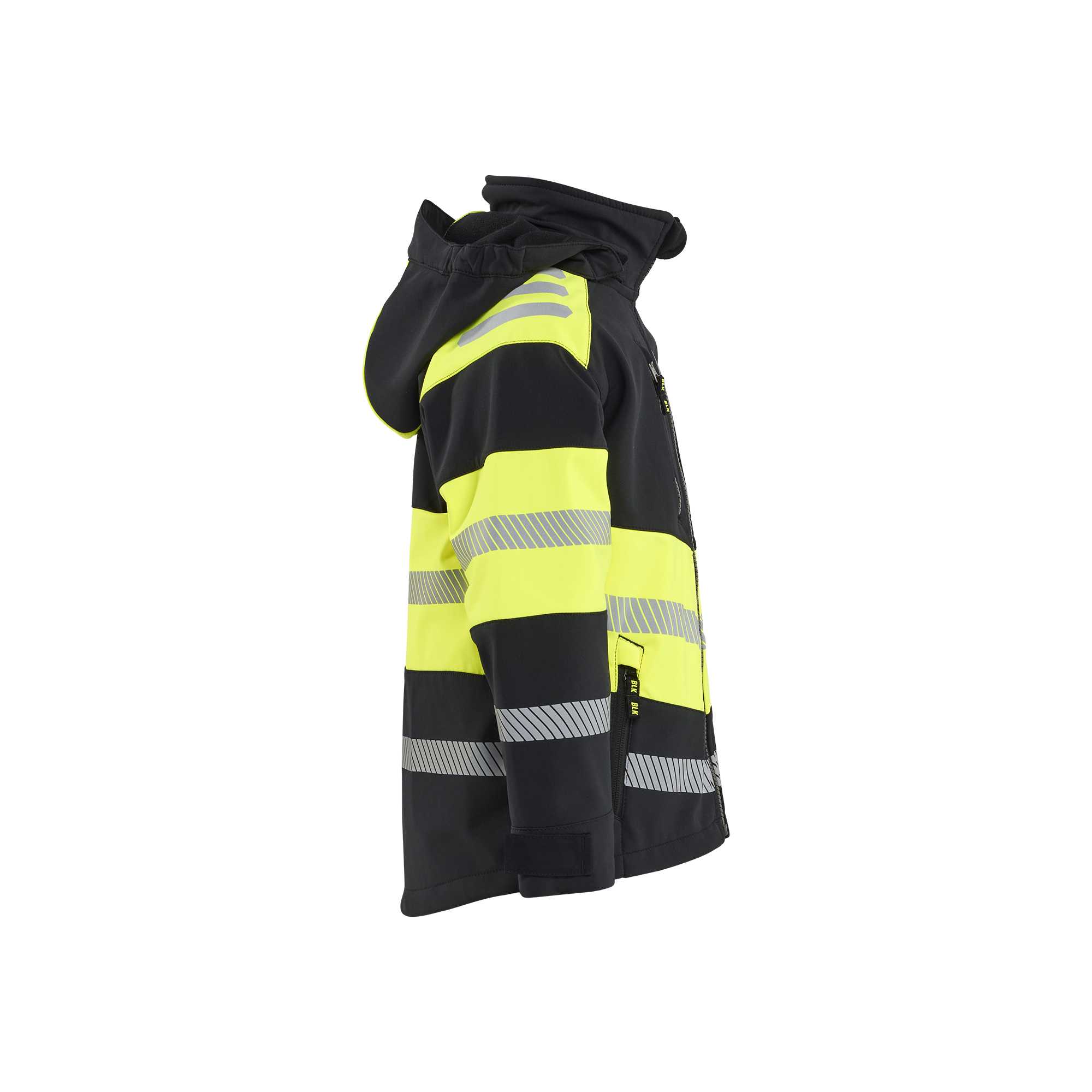 BLAKLADER 52112513 Children’s Softshell Jacket Hi Vis Reflective Softshell Work Jacket MEN - Waterproof