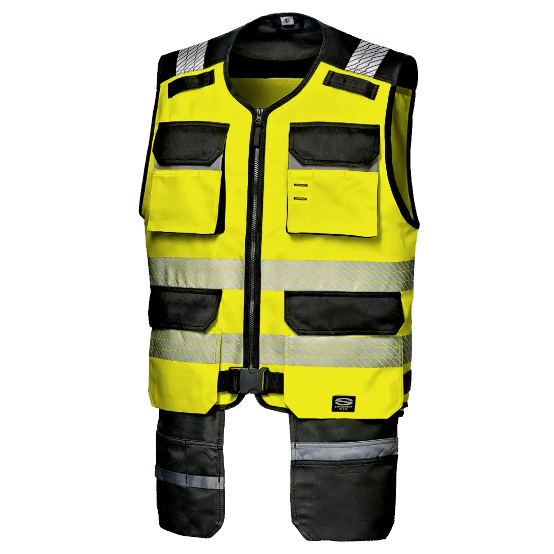 SIR SAFETY RUSH Hi Vis Reflective Work Waistcoat MEN - Multi Pocket