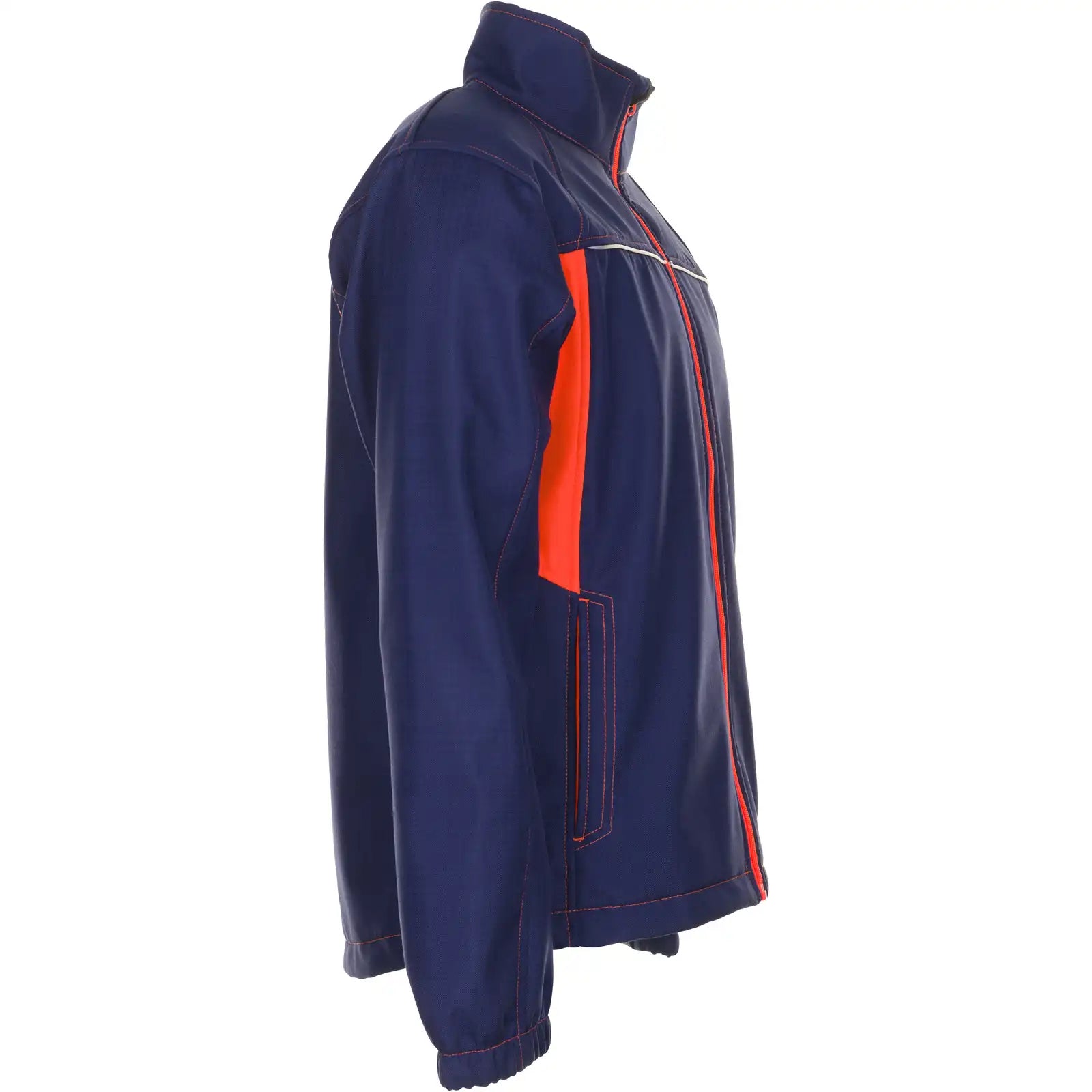 Planam Basalt Neon Softshelljacke marine/orangeL marine/orange - Produktbild ohne Model