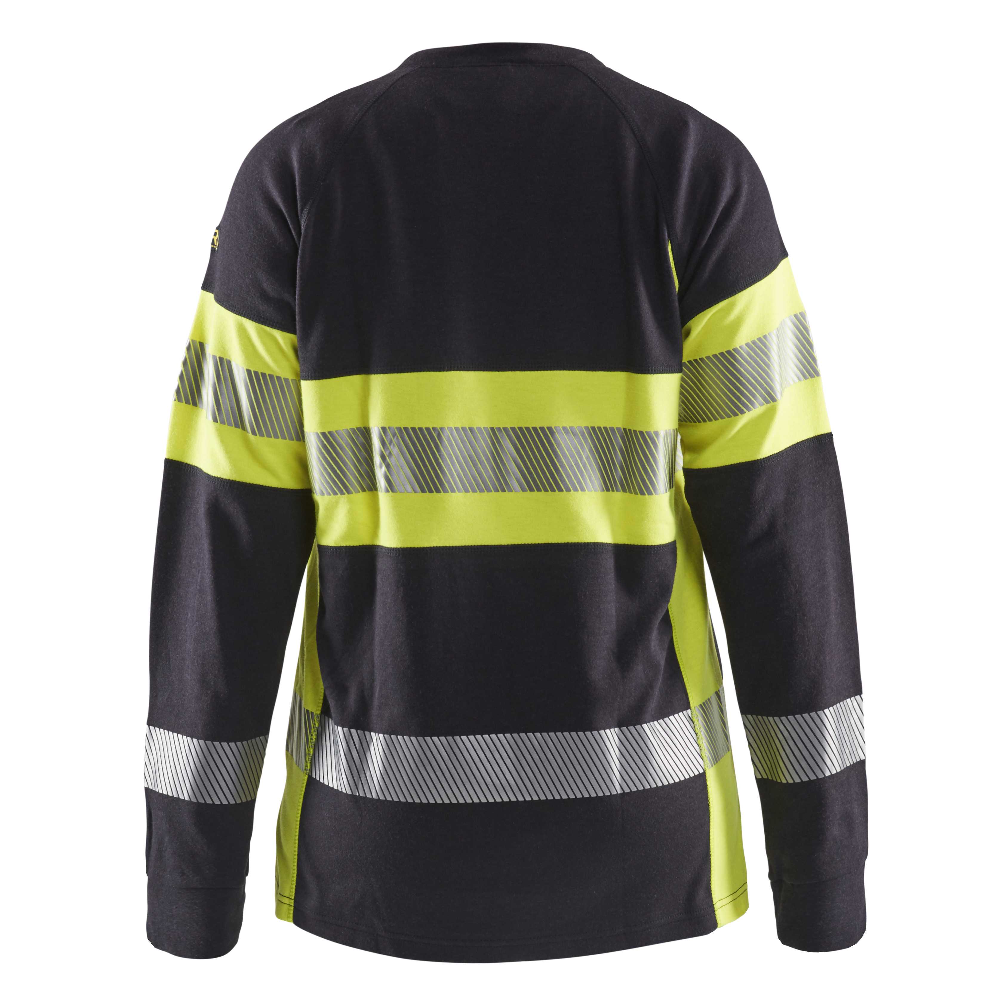 BLAKLADER 34941761 Women's Multinorm long sleeved t shirt Hi Vis Reflective Long Sleeve Work T-Shirt WOMEN - Flame Retardant