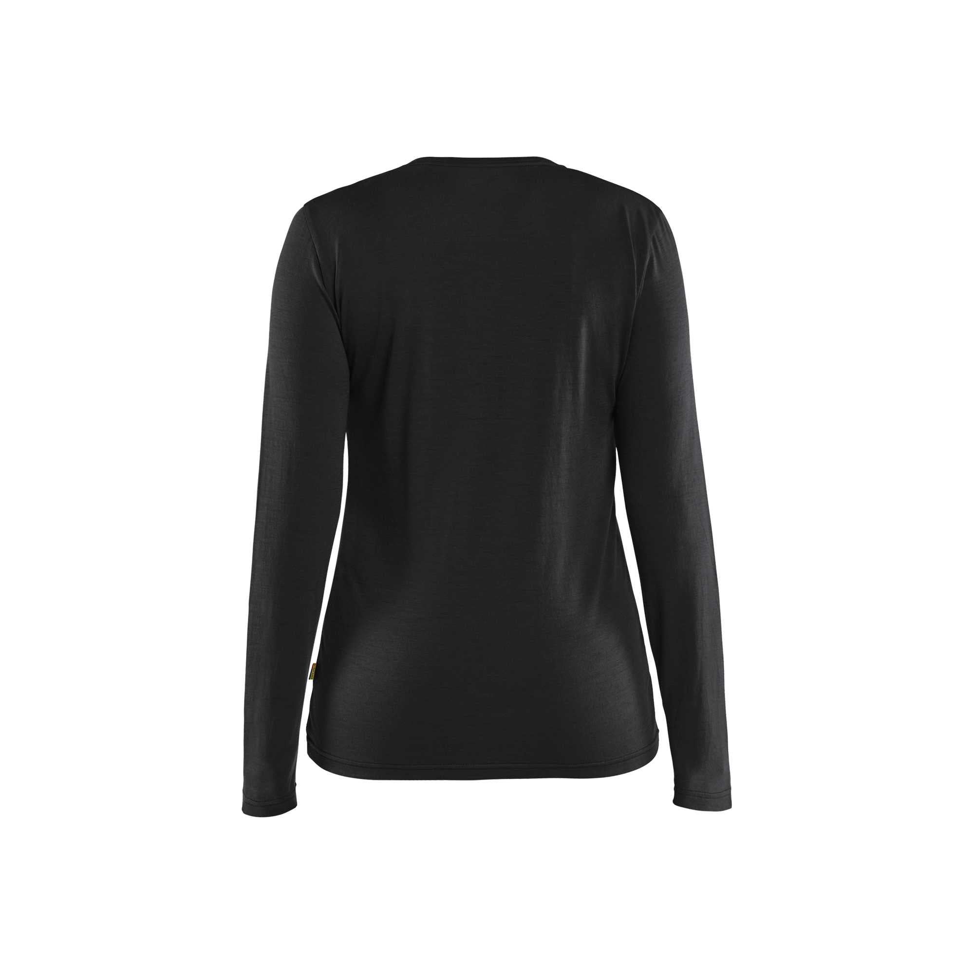BLAKLADER 35391743 Women's Long Sleeved Merino Wool T Shirt Long Sleeve Work T-Shirt WOMEN - 85% Merino Wool
