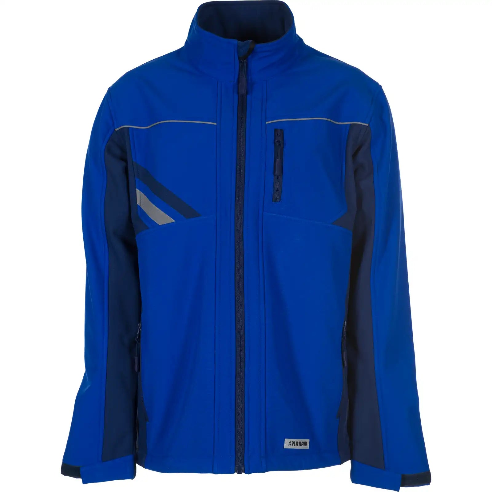 Planam Highline Softshelljacke kornblumenblau/marine XS kornblumenblau/marine/zink - Vorschaubild